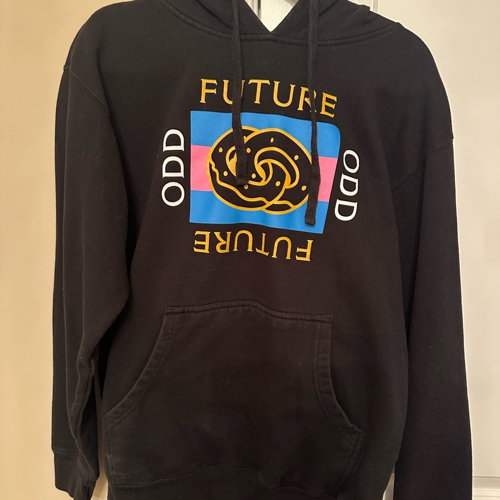 Odd Future Black Hoodie with Colorful Graphic